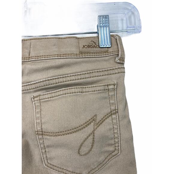 Jordache Girl's Tan Skinny Denim Jeans Kid's Youth Size 12 - Picture 7 of 8